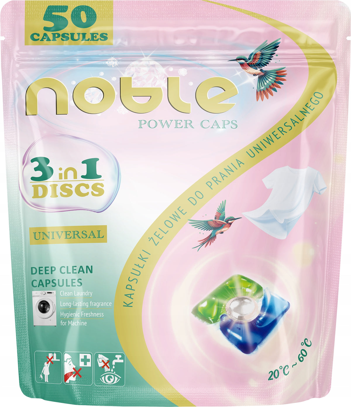 Washing Capsules Universal Noble 50pcs 3in1