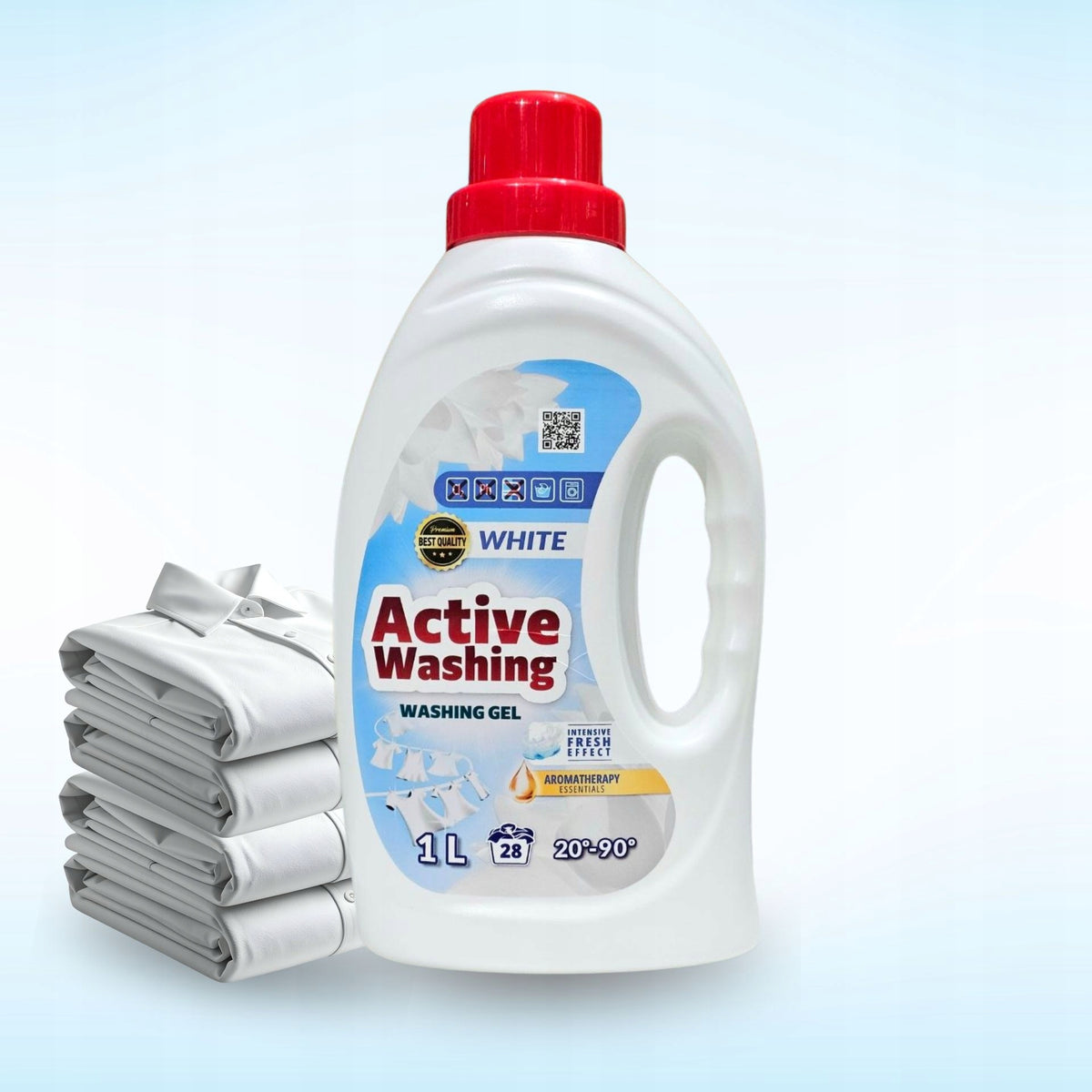 Washing Liquid ACTIVE WASHING For White Fabrics 1L Polish Product
