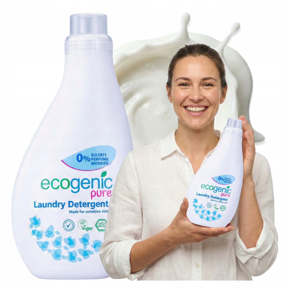 Washing Liquid Hypoallergenic ECOGENIC Unscented 1000ml Sensitive