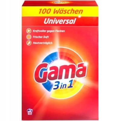 Washing Powder GAMA Universal 6kg 100 Washes Strong Effective BOX