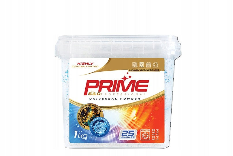 Washing Powder PRIME Universal Colour & White Active Oxy Formula 1kg