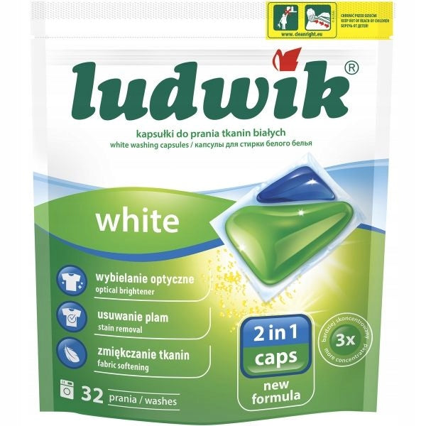 Washing capsules 2in1 Ludwik WHITE 32pcs