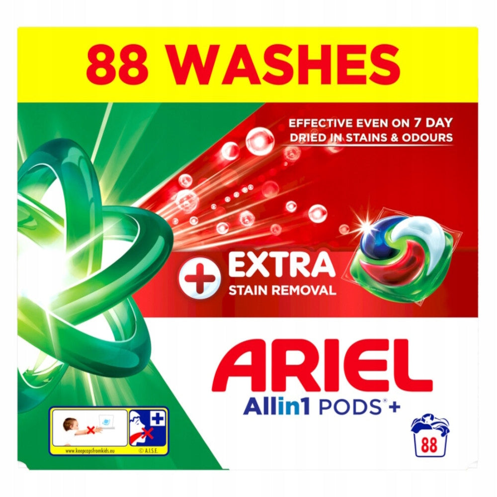 Washing capsules ARIEL Pods All in 1 Extra Clean (176 washes) 4x 44pcs Brand Ariel