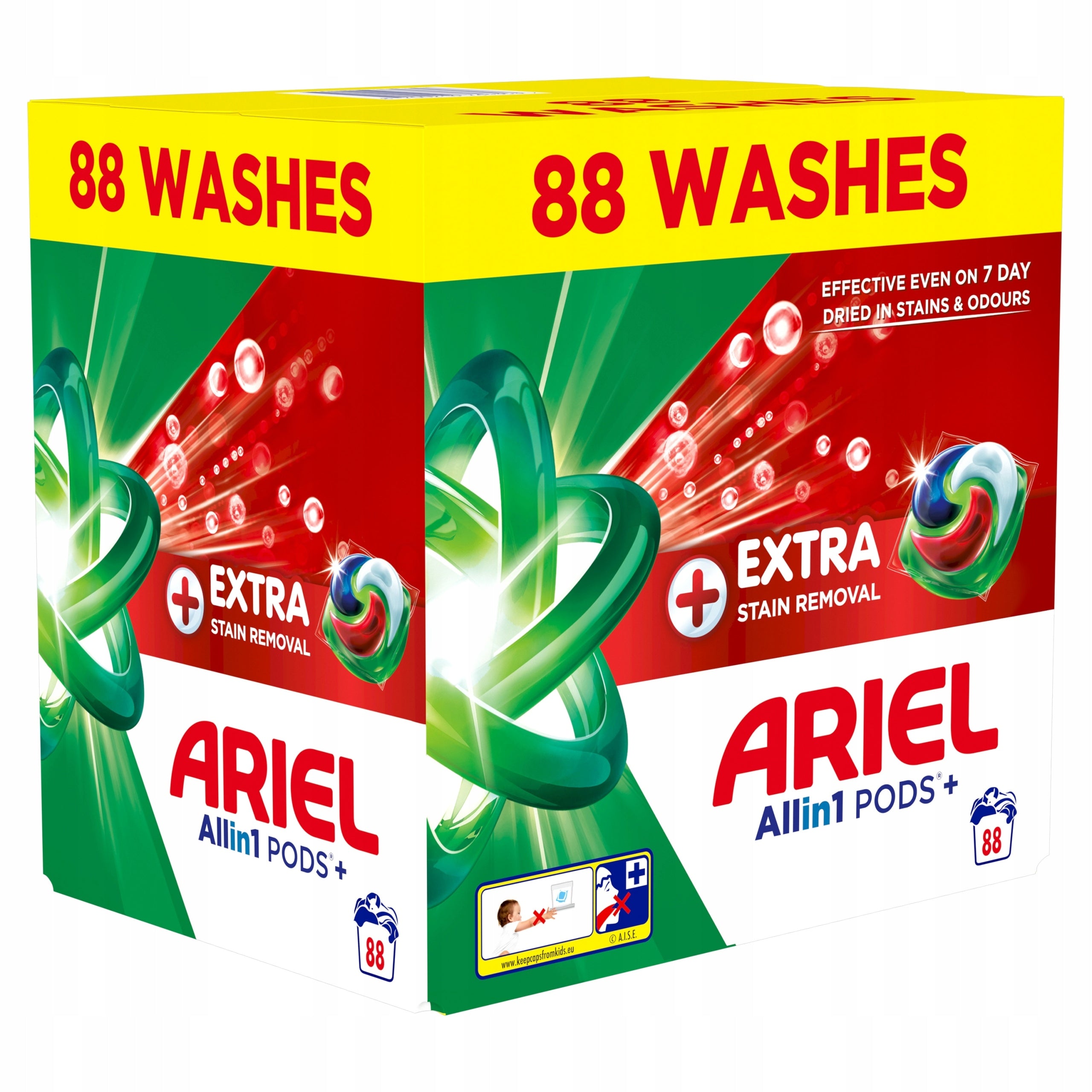 Washing capsules ARIEL Pods All in 1 Extra Clean (176 washes) 4x 44pcs Packaging status original