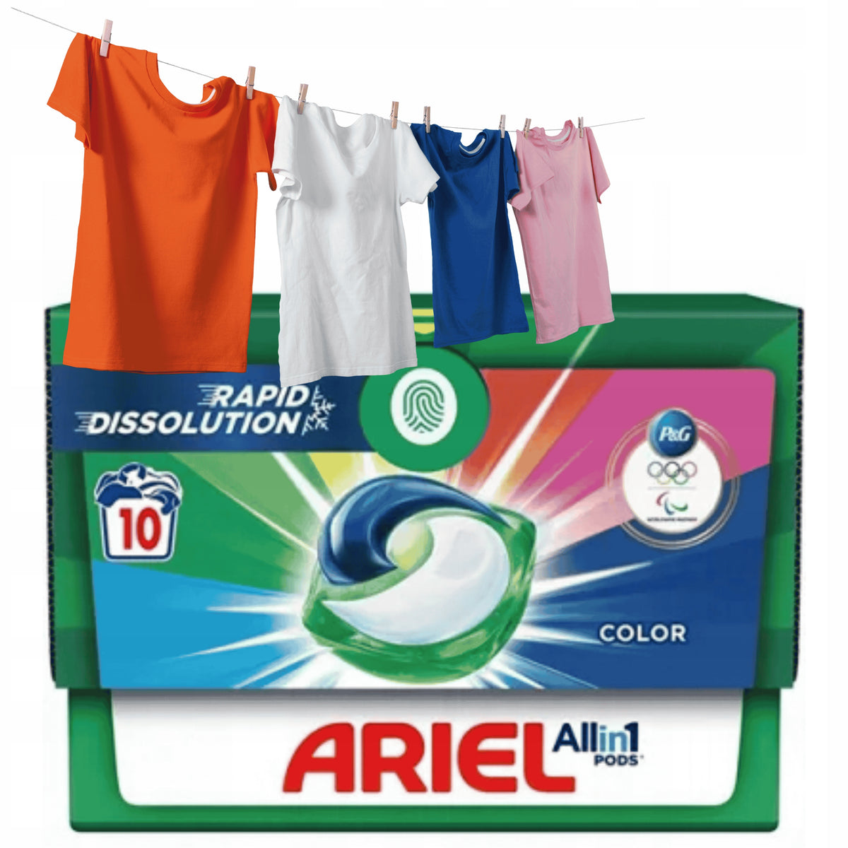 Washing capsules Ariel All in1 Pods Color 10 pcs.