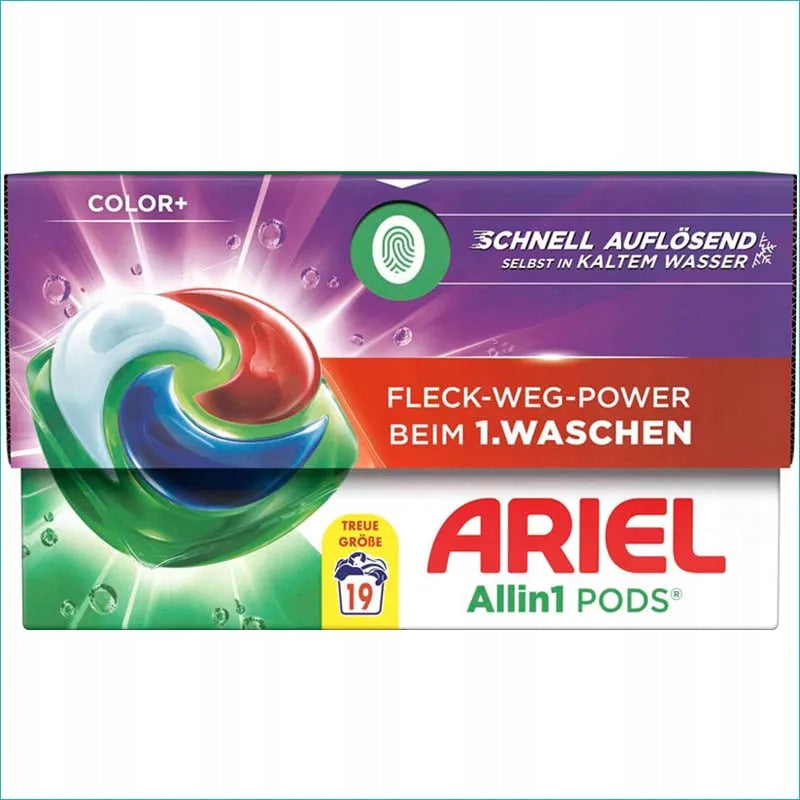 Washing capsules Ariel Color+ 19pcs.
