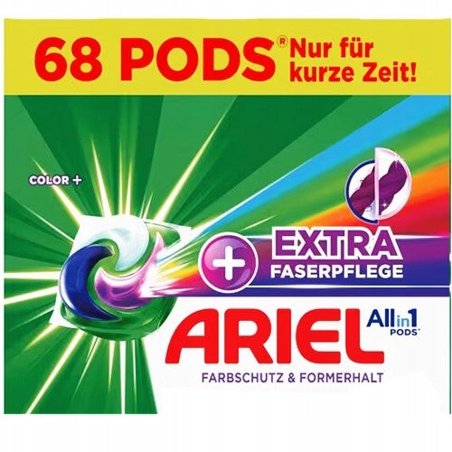 Washing capsules Ariel Color +Extra 68wash Packaging status original