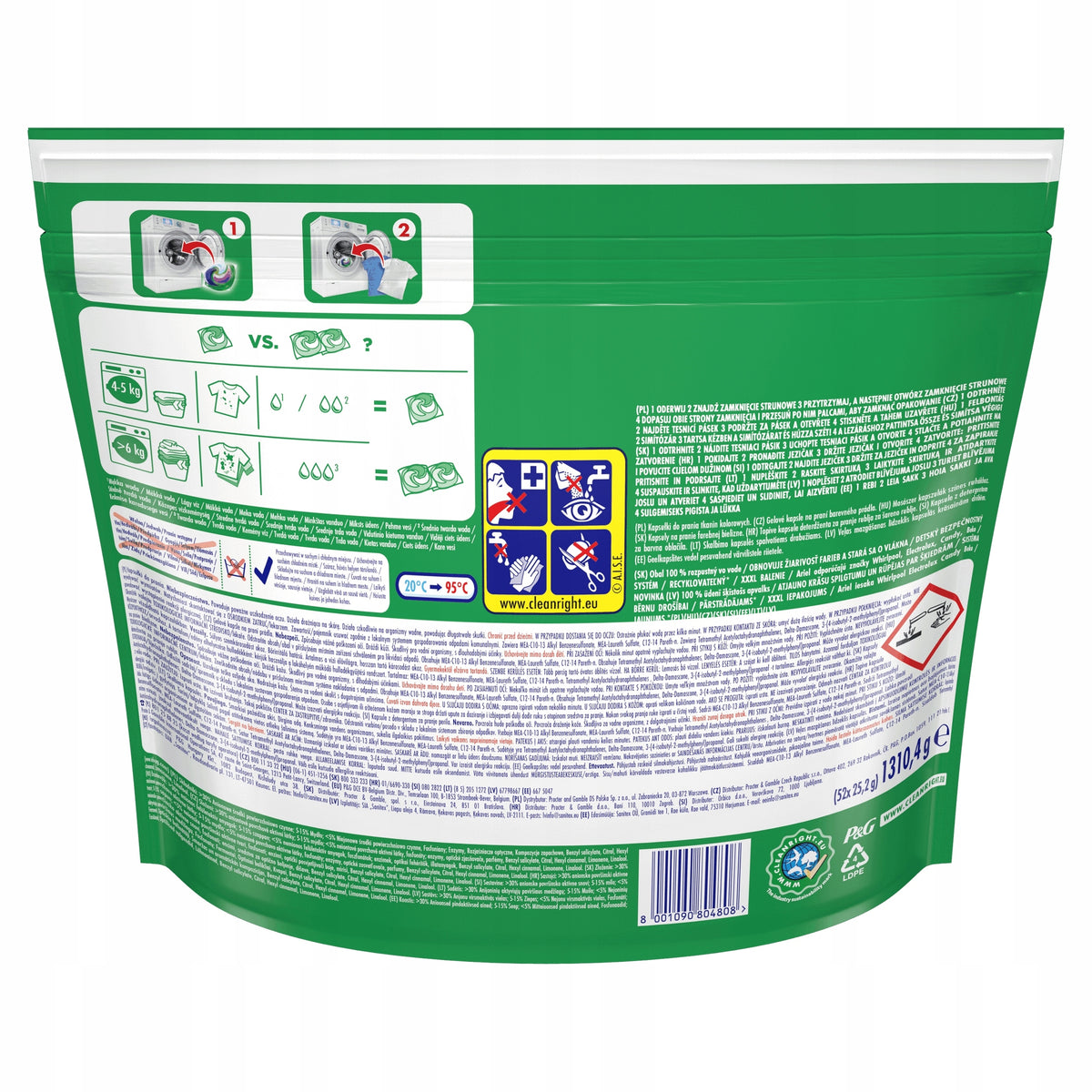 Washing capsules Ariel Lenor - 52 pcs Manufacturer code 8001090804808