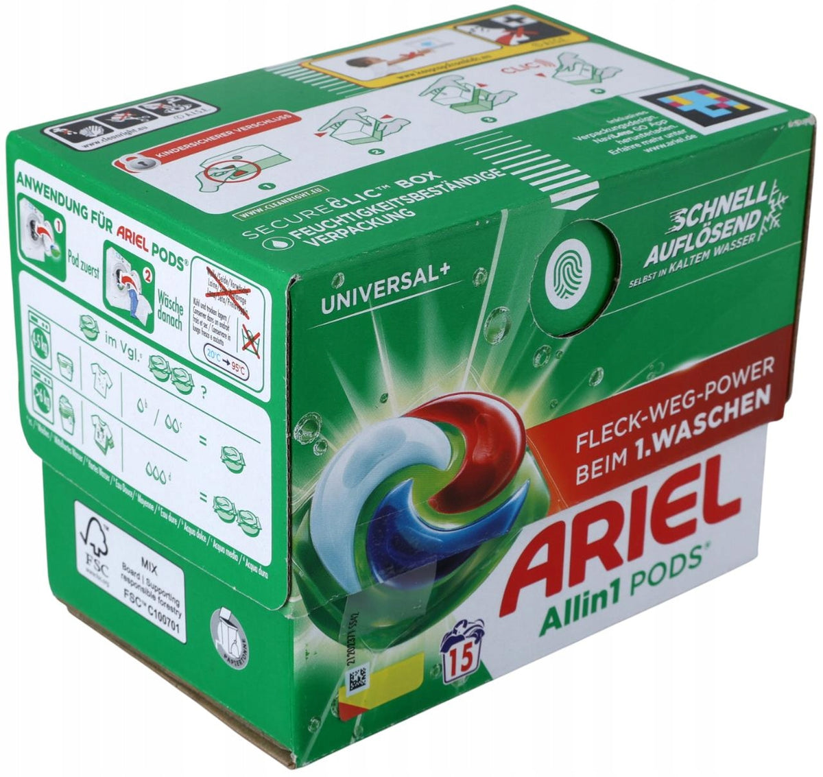 Washing capsules Ariel Universal 15 316,5G