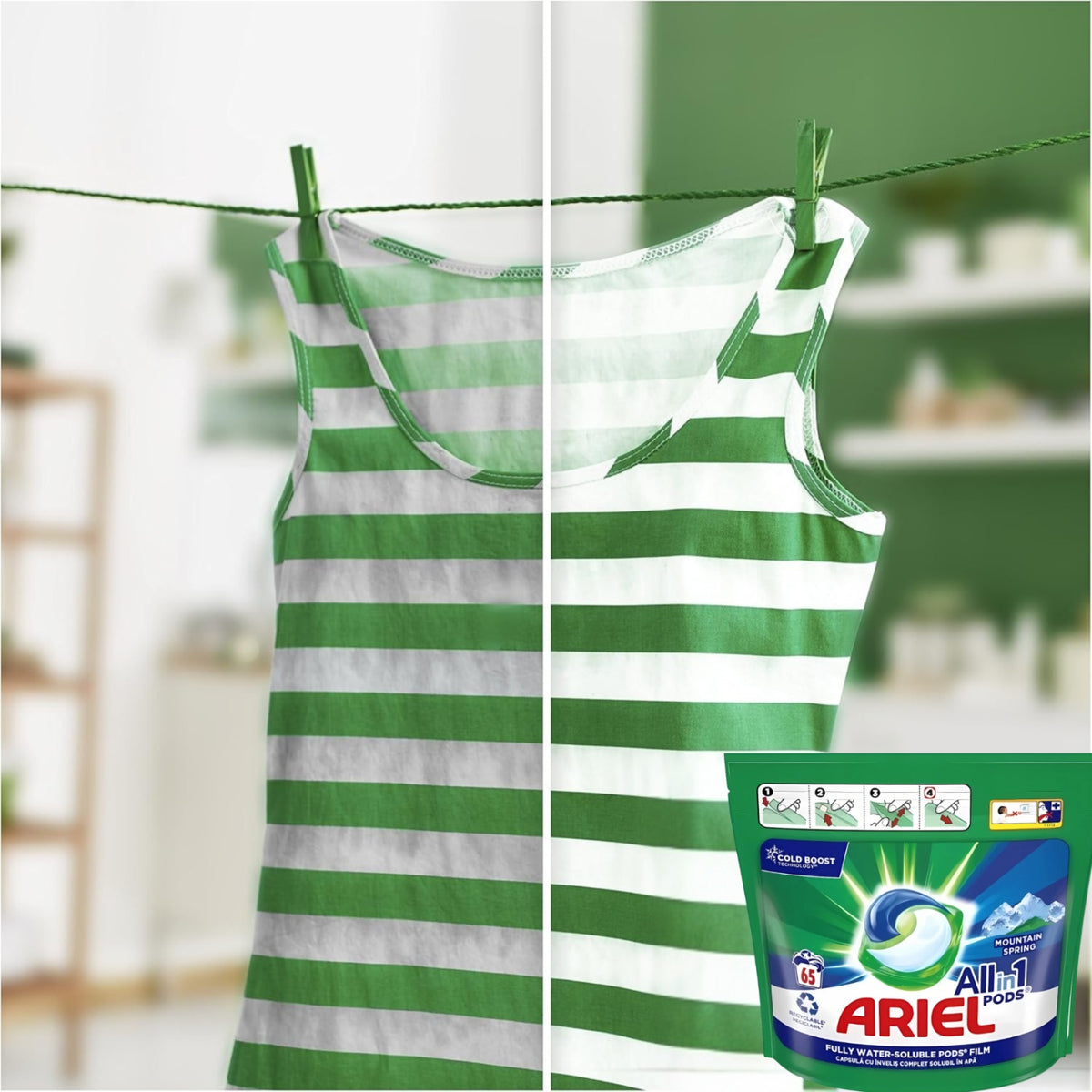 Washing capsules Ariel universal Mountain Spring 65 pcs. Manufacturer code 8700216804158