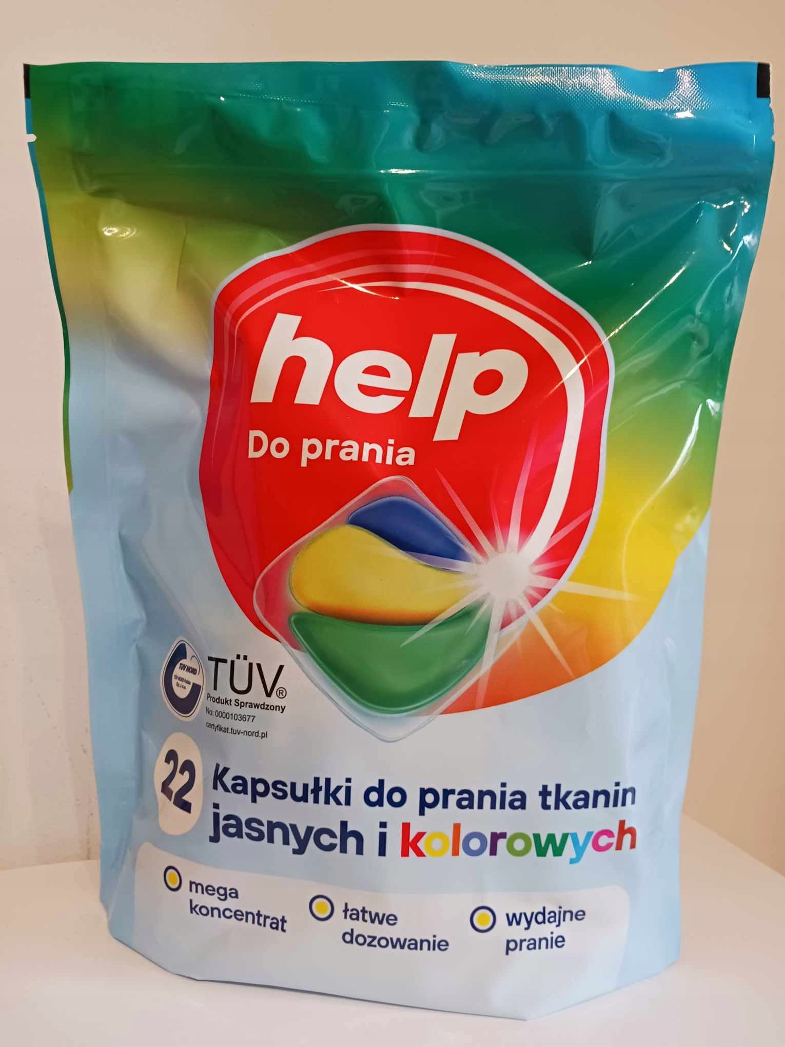 Washing capsules HELP Concentrate LIGHT + COLOUR