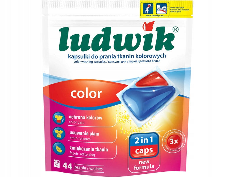 Washing capsules LUDWIK 2in1 Color - 44 pcs.