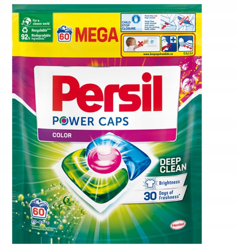 Washing capsules PERSIL Power Color 60 pcs XXXL