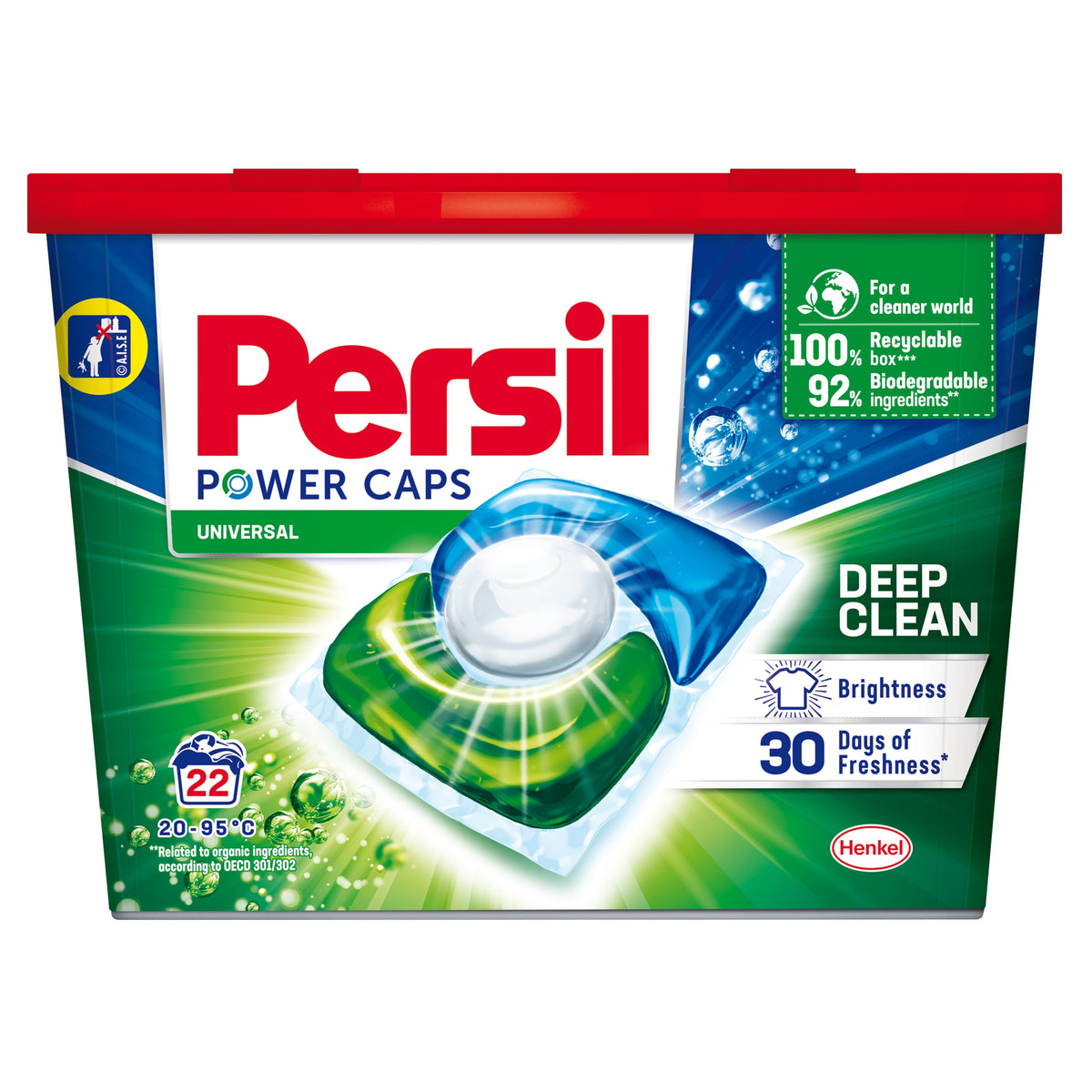 Washing capsules Persil 22 pcs Universal DEEP CLEAN Power Caps