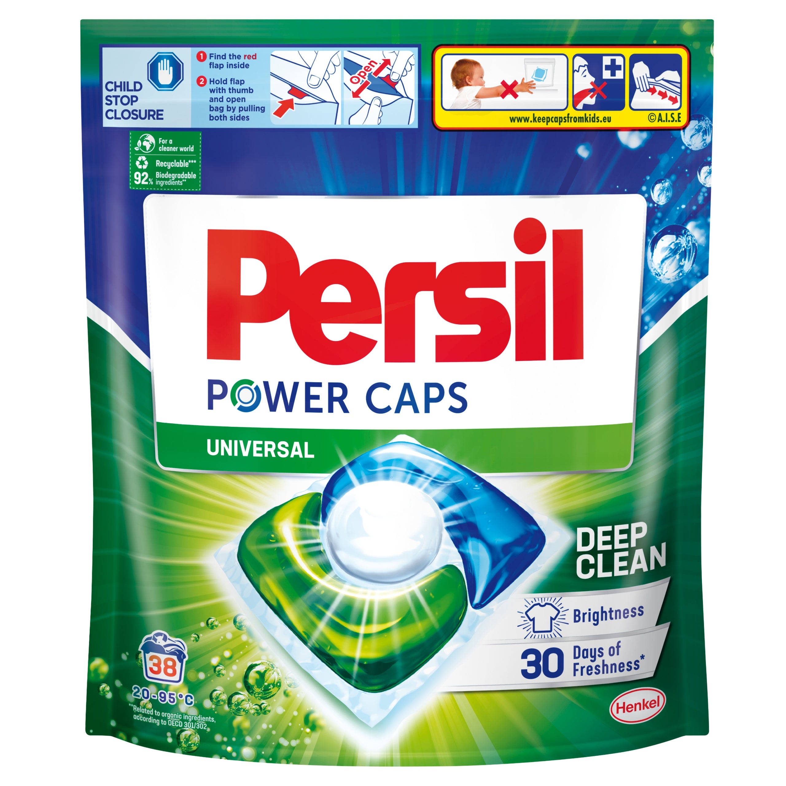 Washing capsules Persil 38 pcs. Packaging status original