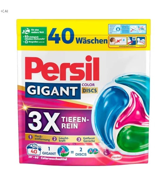 Washing capsules Persil Giant Color Discs 40 pcs.