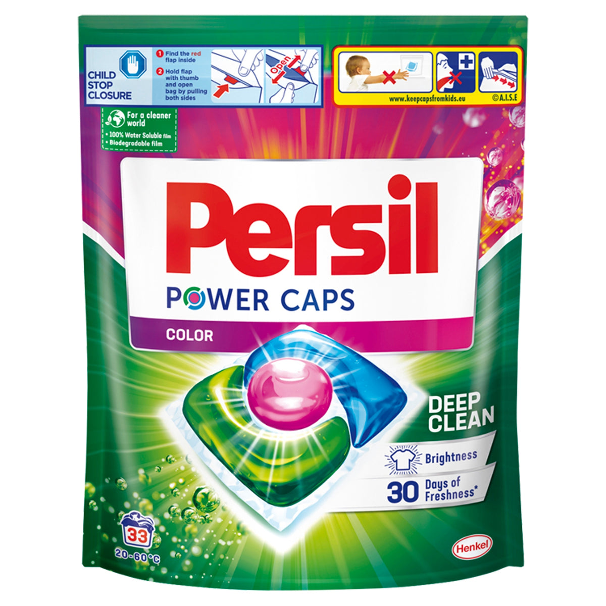 Washing capsules Persil Power Caps Color 33 pieces