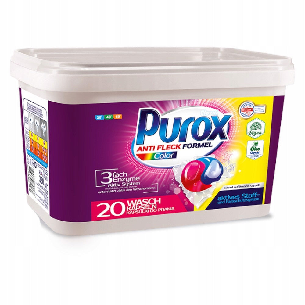 Washing capsules Purox Color 20 pieces Manufacturer code 4260418933512
