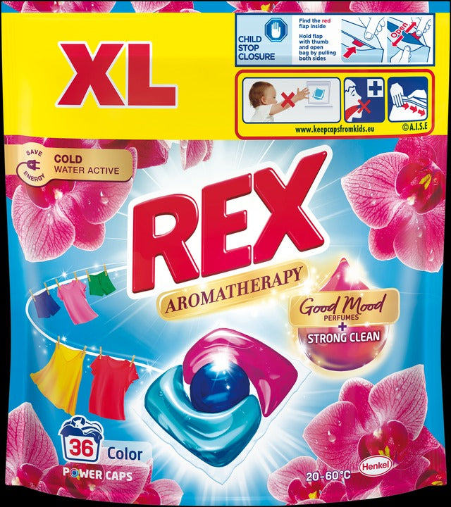 Washing capsules Rex Aromatherapy Orchid Color 36 washes, 432 g