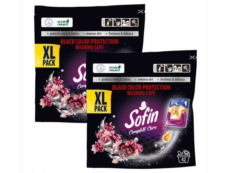 Washing capsules SOFIN Complete Care Black Color Protection 2 x 42 pcs.