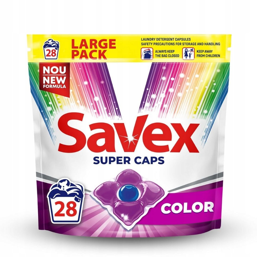 Washing capsules Savex 28 pcs color