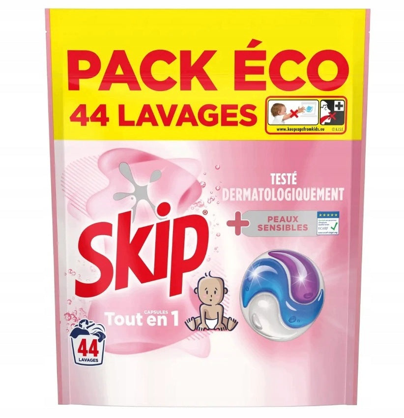 Washing capsules Skip All in 1 Sensitive Skin 44 pcs.