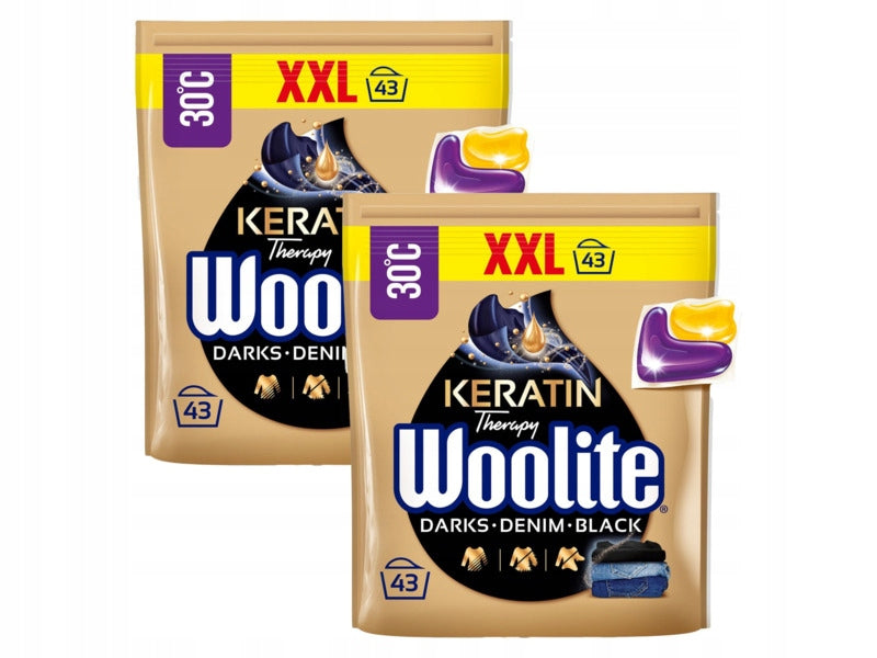 Washing capsules WOOLITE Keratin Therapy - 2 x 43 pcs.