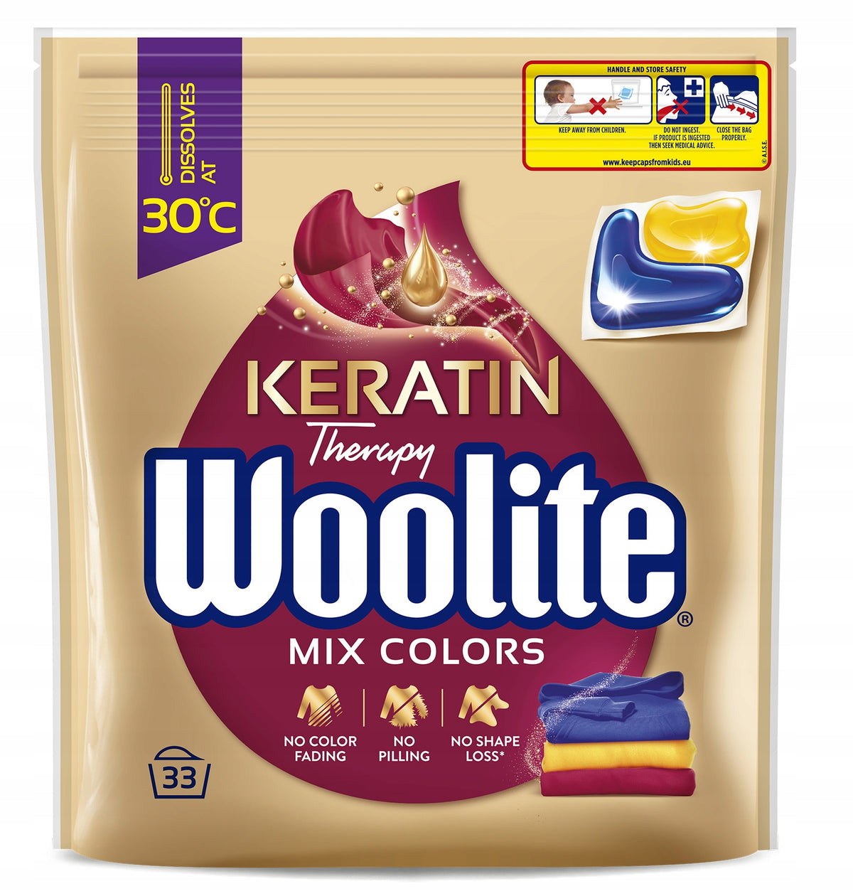 Washing capsules Woolite Colour Dark 99 pcs Manufacturer code ZES1250800