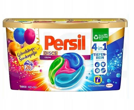 Washing capsules color 26pcs 4in1 discs
