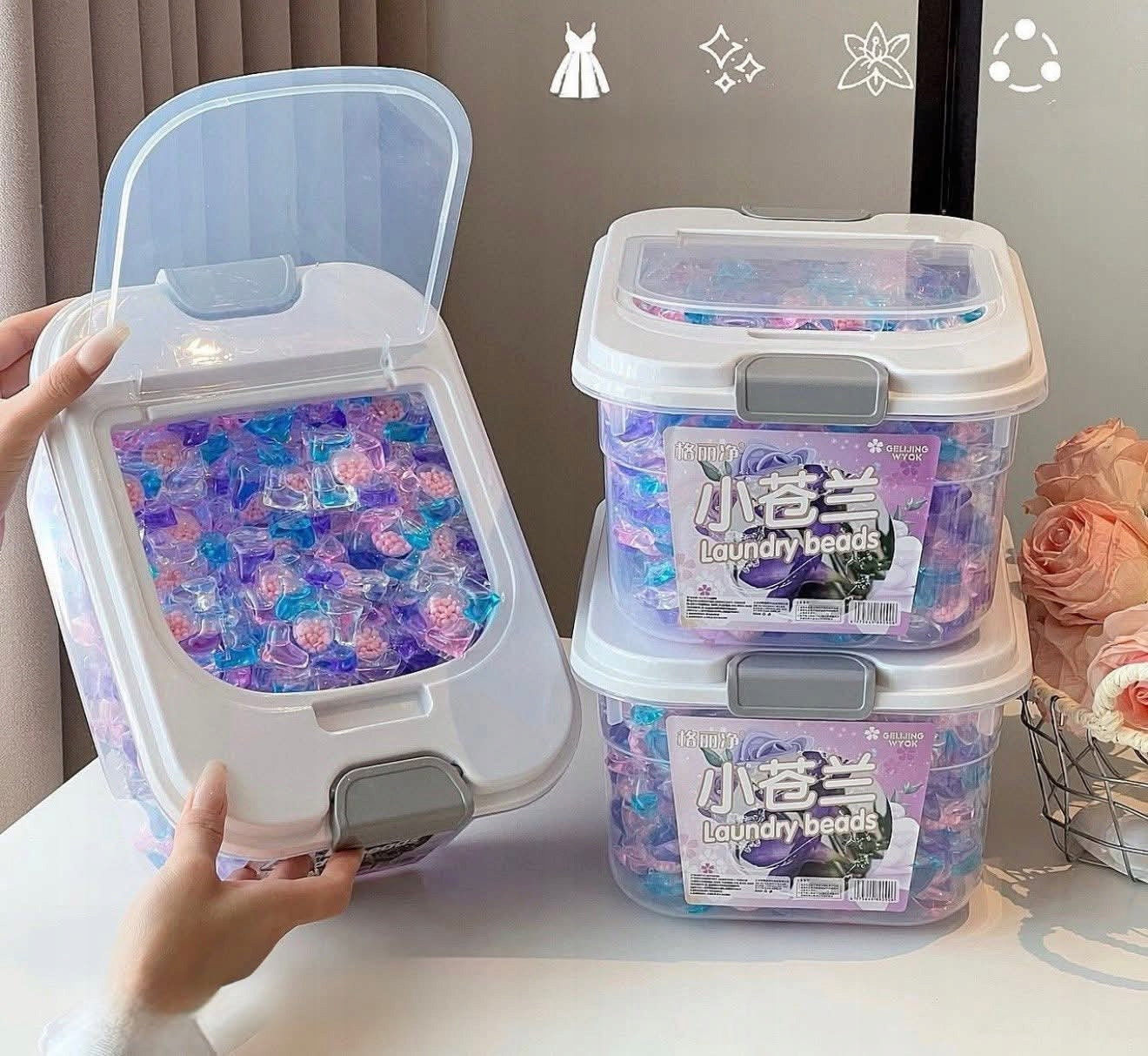 Washing capsules freesia effective for jeans 300 pcs. Number of pieces in the package 300 pcs