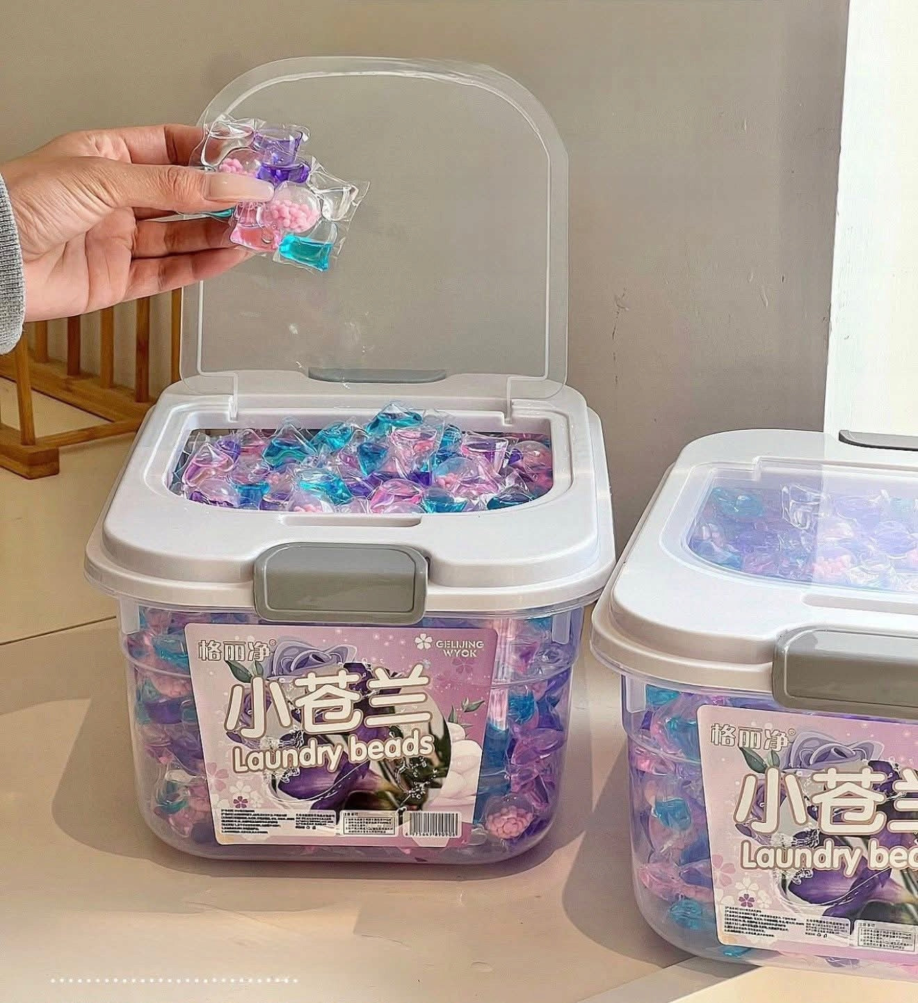Washing capsules freesia effective for jeans 300 pcs.