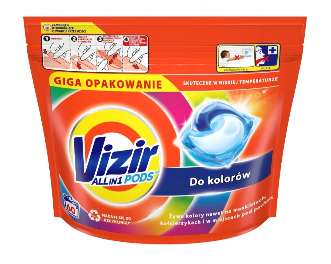 Washing capsules vizir 60 pieces