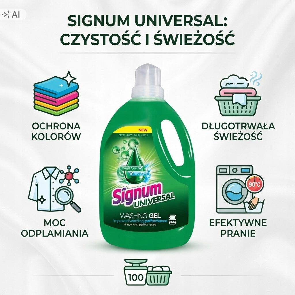 Washing gel Signum Universal 3L UNIVERSAL WASHING LIQUID Manufacturer code 6100