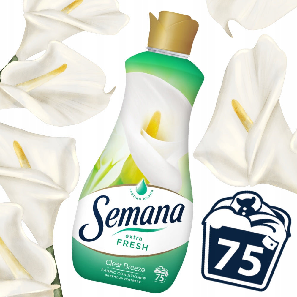 Washing liquid 75 WASHES Clear Breeze Extra Fresh fresh 1,5l Semana