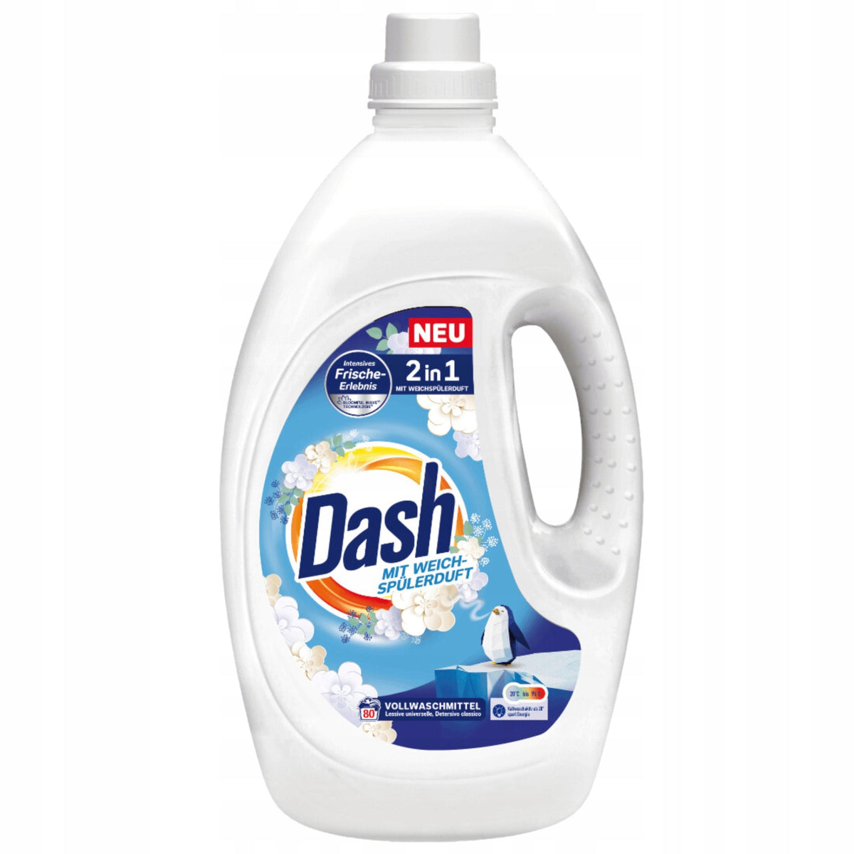 Washing liquid DASH universal 2in1 80 washes 3,6l