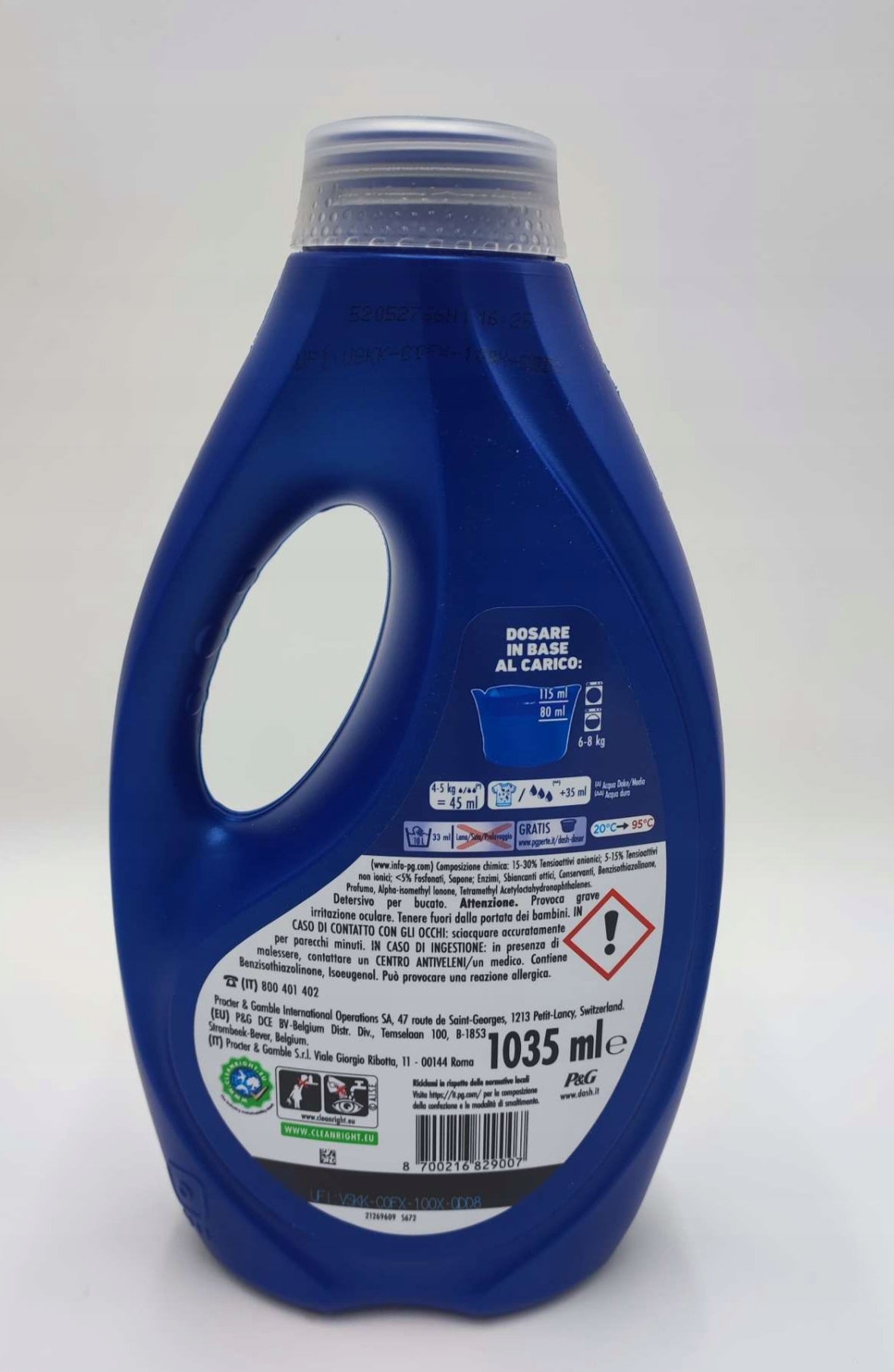 Washing liquid Dash Power 1035ml 23 washes Packaging status original