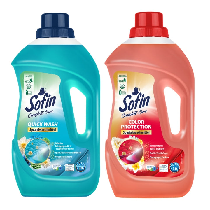 Washing liquid Short Cycle SOFIN Quick Wash + Color MIX 2,2 L 60 washes DE