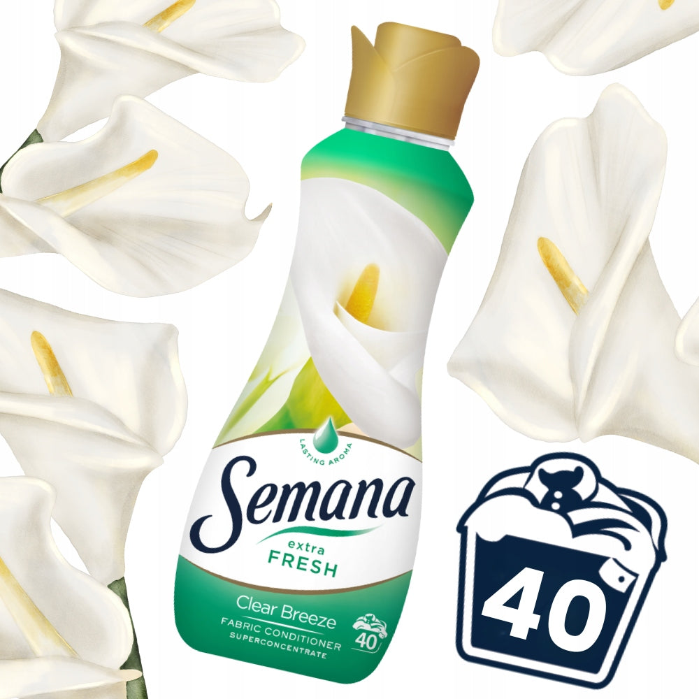Washing liquid efficient 40 WASHES Clear Breeze Ex Fresh 0,8l Semana