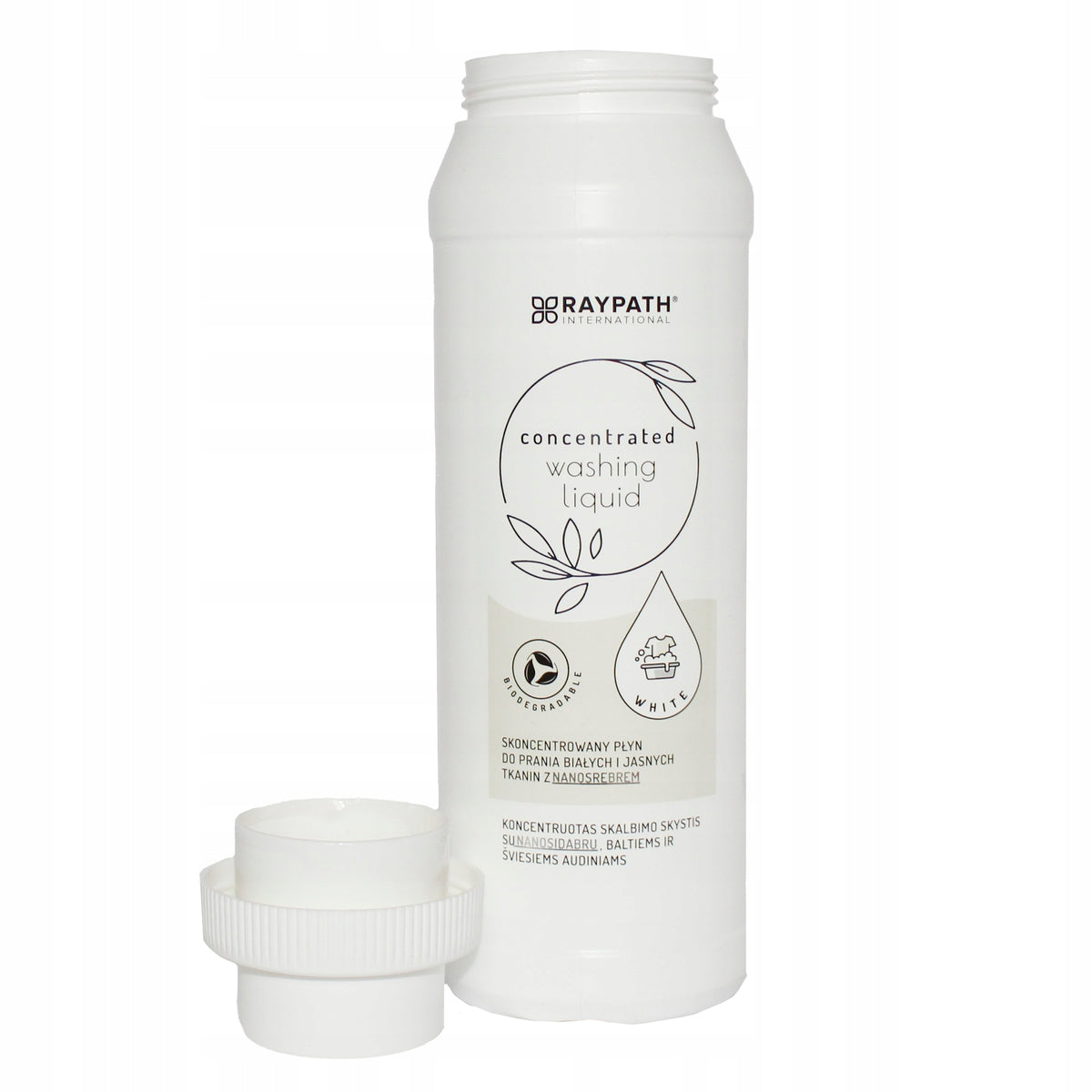 Washing liquid for fabrics of light white clothes Raypath 500 ml Packaging status original