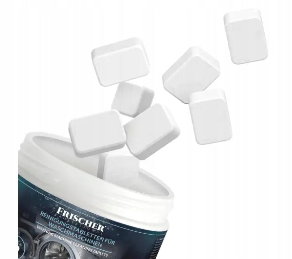 Washing machine cleaning tablets for sludge removal Frischer 12 pieces Packaging status original