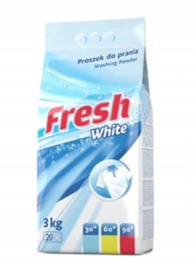 Washing powder for white fabrics Fresh White 4 kg