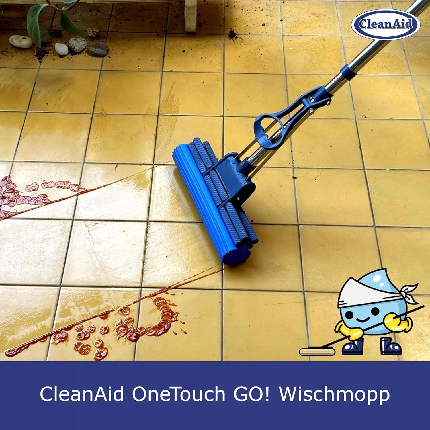Washing sponge mop, floor mop, mop with unscrewing function EAN (GTIN) 5903815109324
