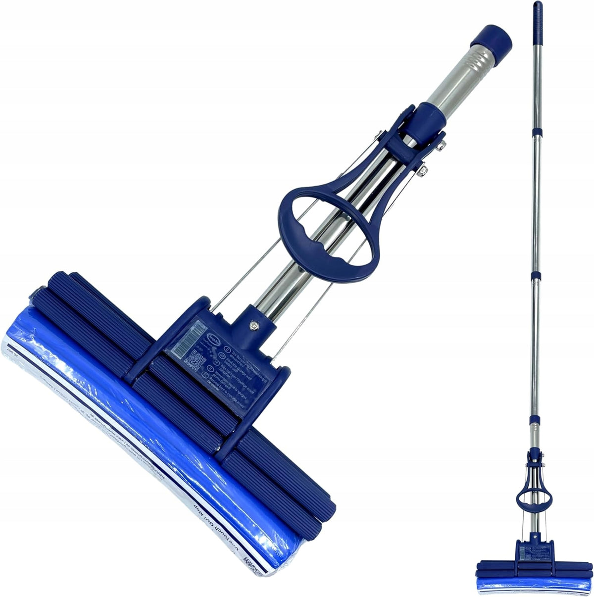 Washing sponge mop, floor mop, mop with unscrewing function