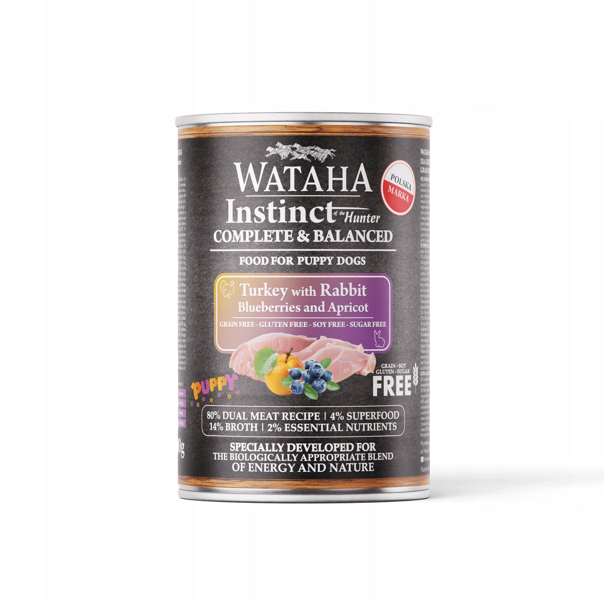Wataha 400g Instinct PUPPY TURKEY RABBIT Turkey Rabbit Packaging status original