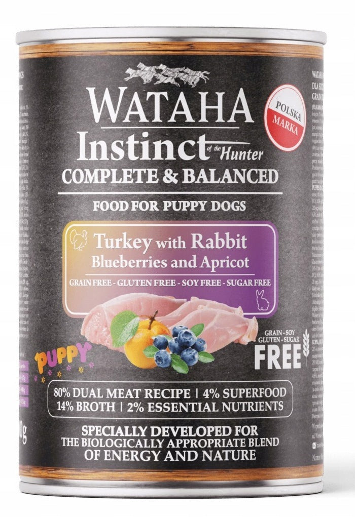 Wataha 400g Instinct PUPPY TURKEY RABBIT Turkey Rabbit