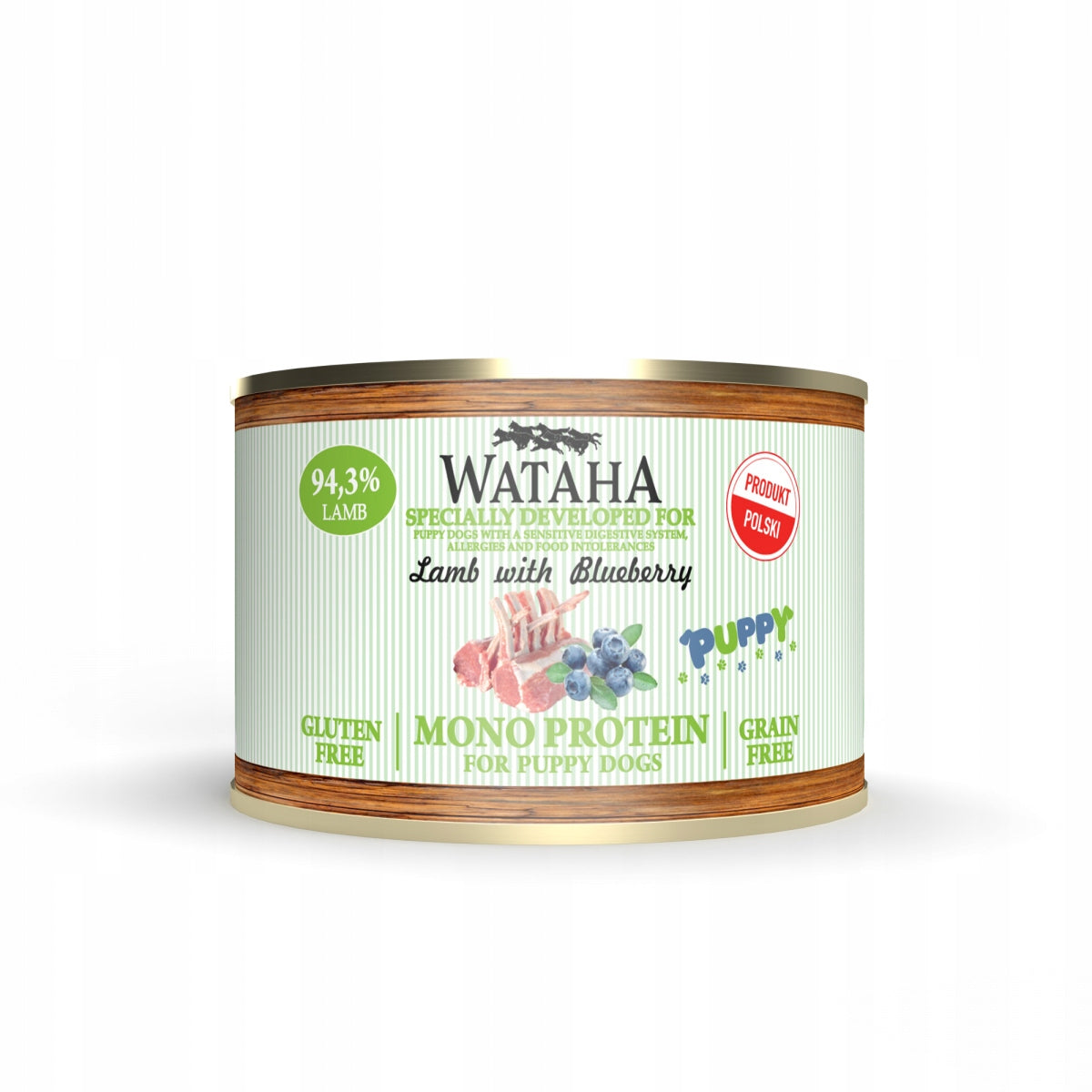 Wataha MONO PROTEIN PUPPY 94,3% - LAMB WITH BLUEBERRY 185g