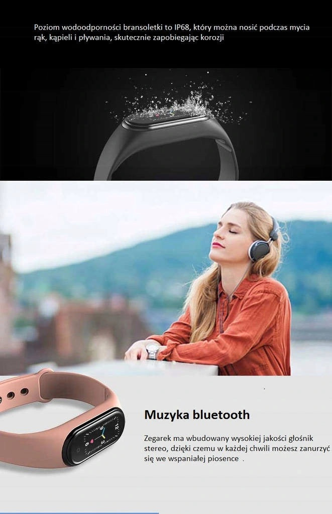 Watch Band Smartband M5 - black Model M5