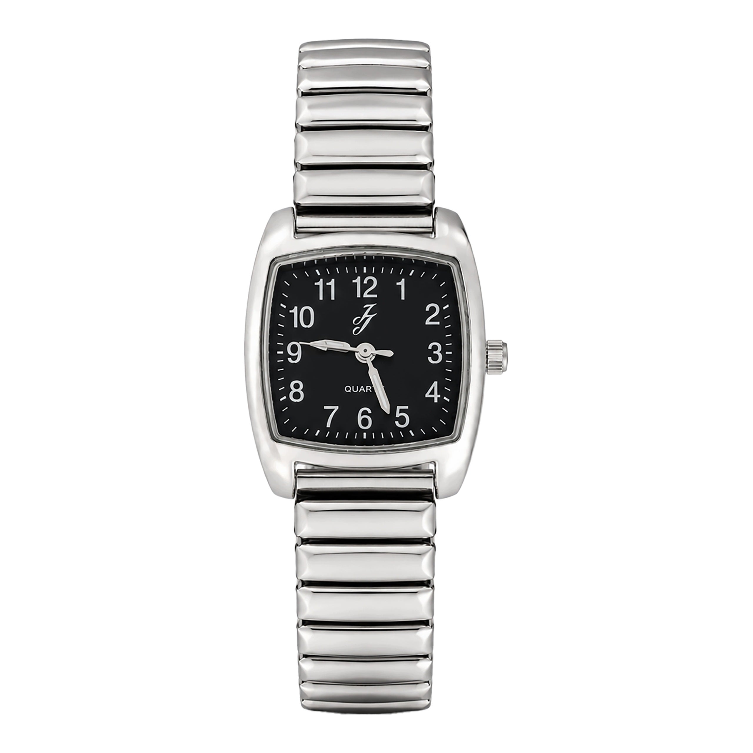 Watch Flexible JJ Silver Lightweight Elegant Small Matching Black Dial Brand no brand