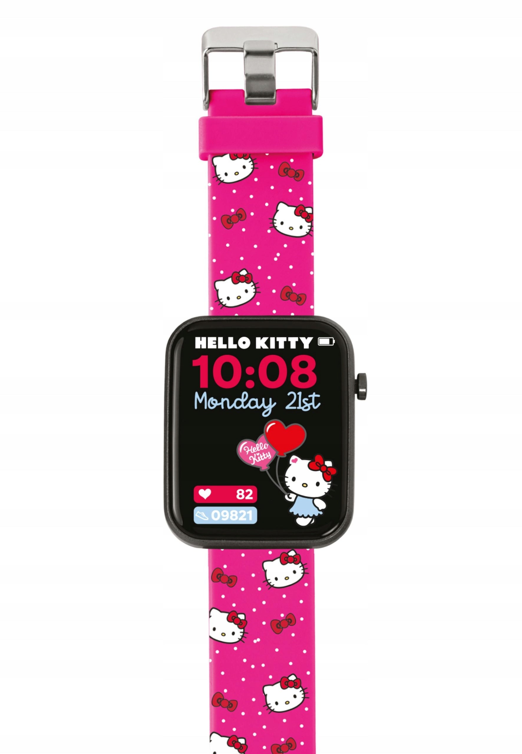 Watch Hello Kitty Smartwatch pink metal/plastic Uni black Brand Disney