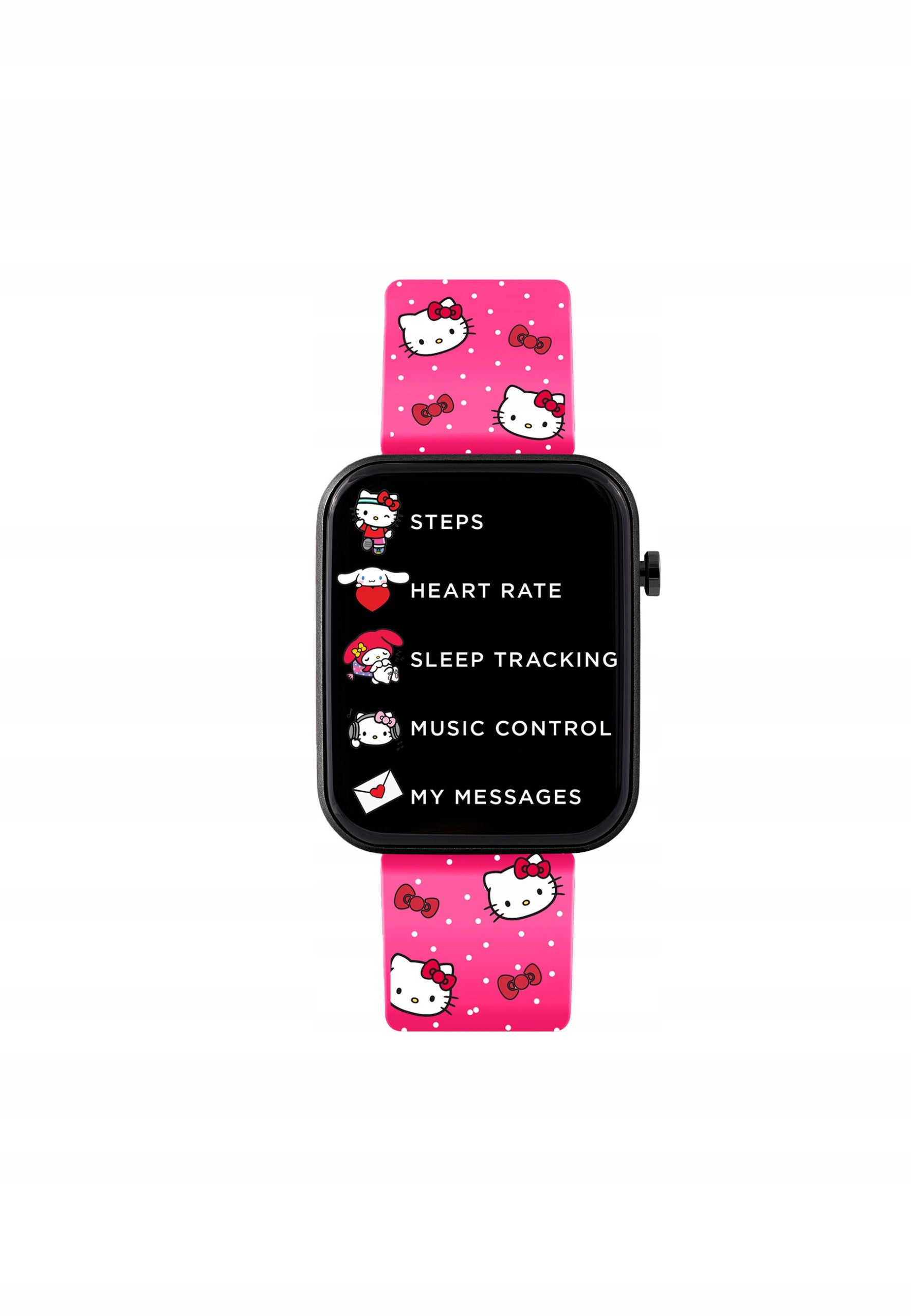 Watch Hello Kitty Smartwatch pink metal/plastic Uni black